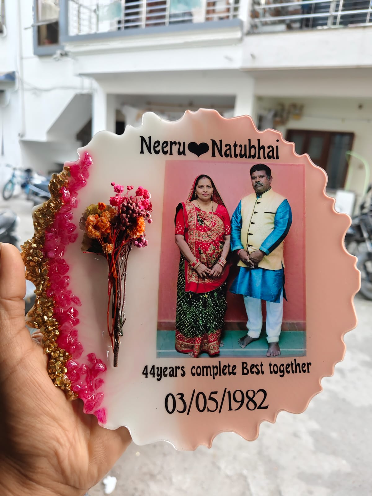 Couple name+ Date Vinyl Sticker Main image