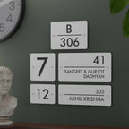 Futura (Matte White) - Contemporary House Number/Name Sign