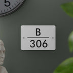 Futura (Matte White) - Contemporary House Number/Name Sign