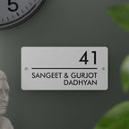 Futura (Matte White) - Contemporary House Number/Name Sign