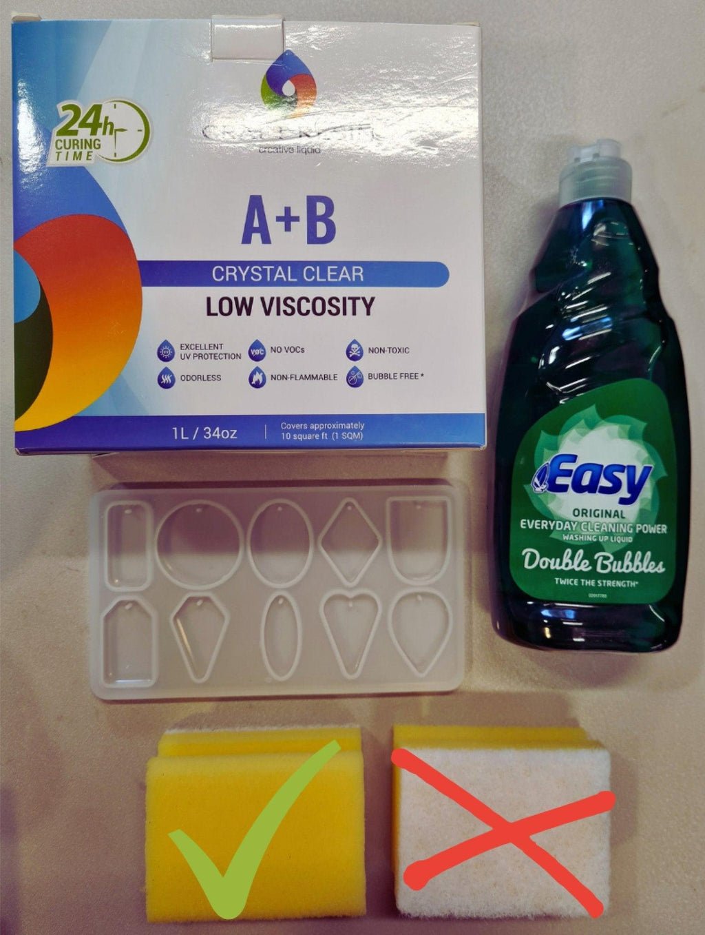 Resin cleanser
