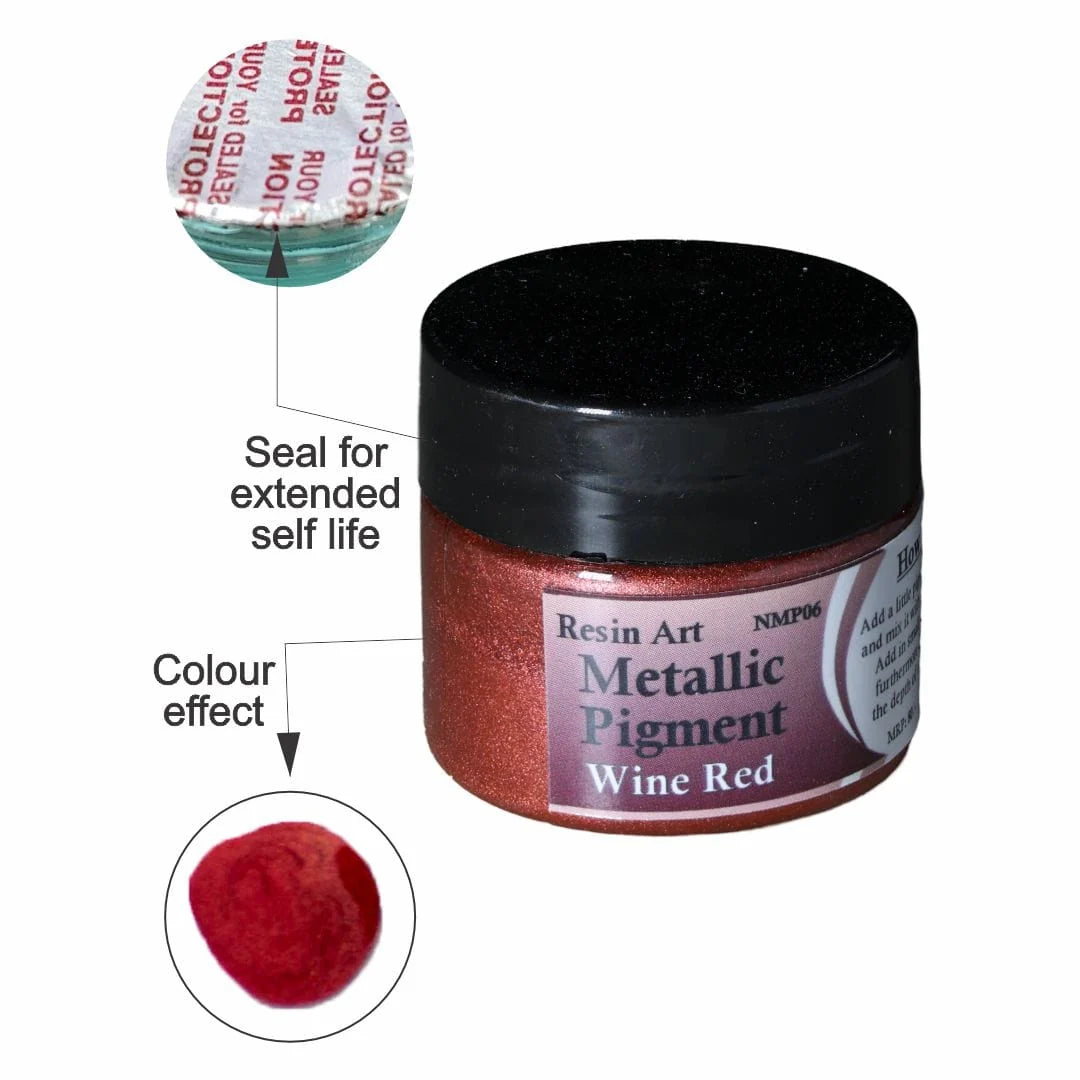 Wine Red Metallic Pigment