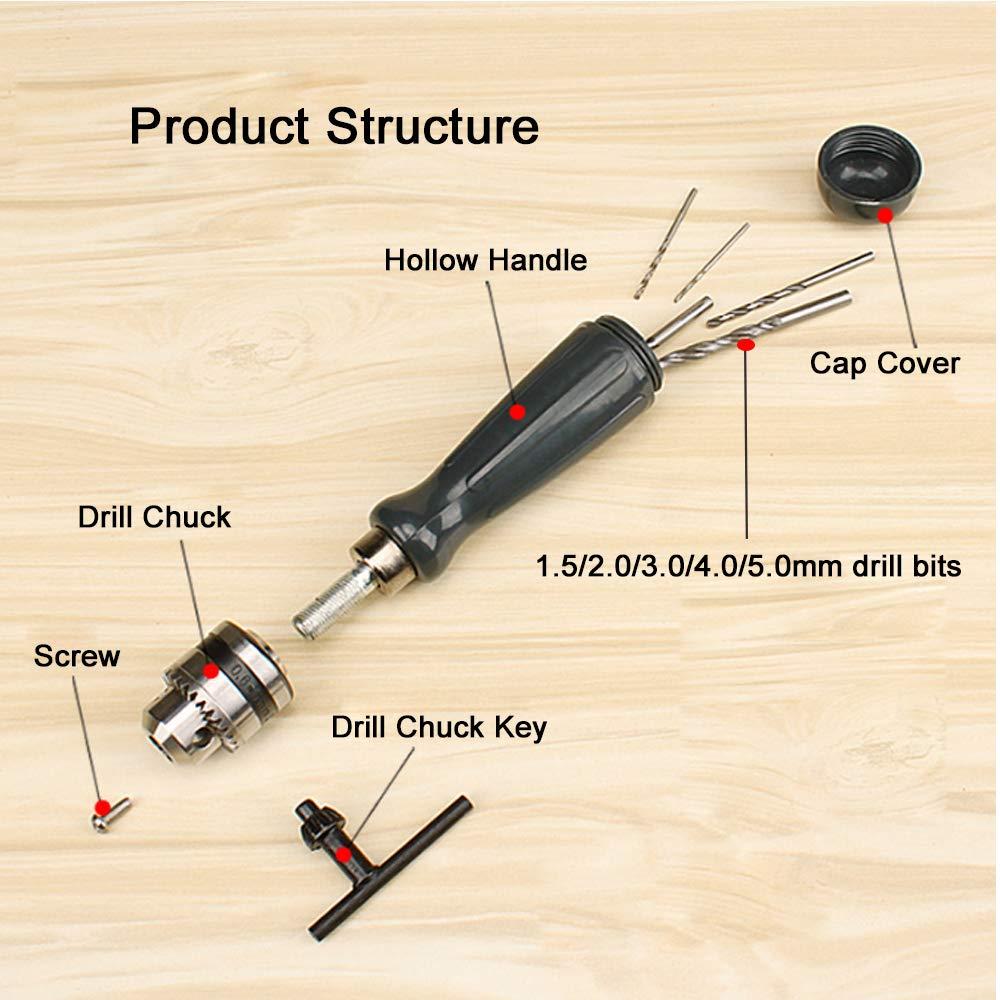 Manual Hand Drill (B) With 15 Bits Main image