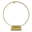 Gold Round Frame Hanger Metal Stand