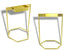 Pillar Clock Metal Stand Gold