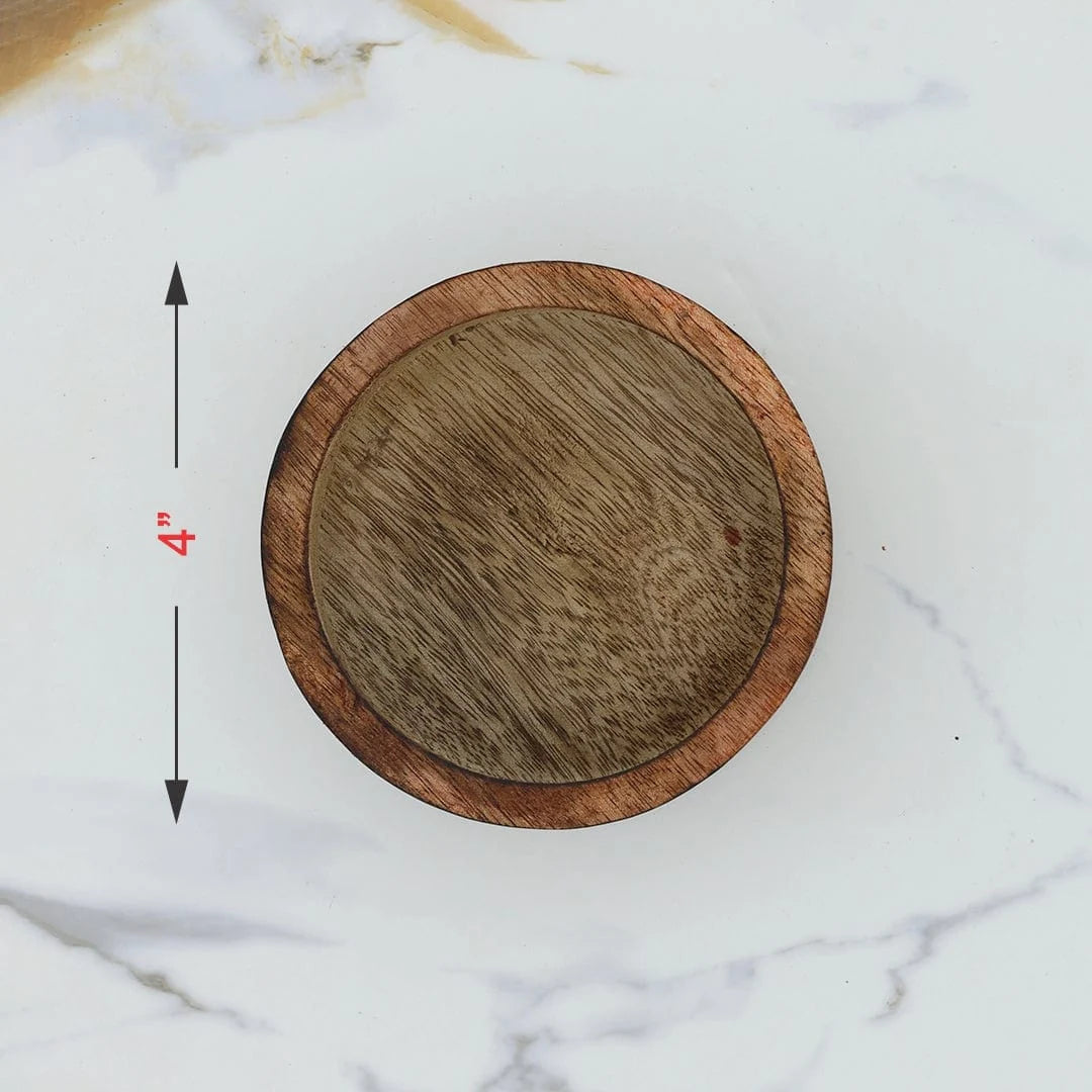 Wooden Candle Round Bowl Secondary image